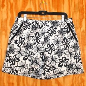 Talbots Floral Stretch Cotton Shorts - Size 14